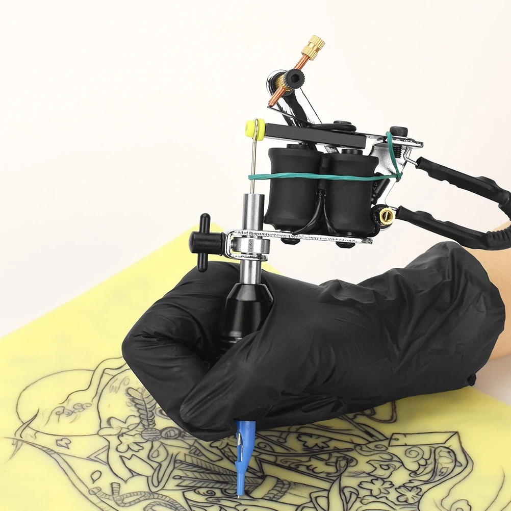 

1pc Coil Machine High-Grade Iron Winding Stable Power Smooth Sound Portable Tattooing Device For Liner Work Durable Small