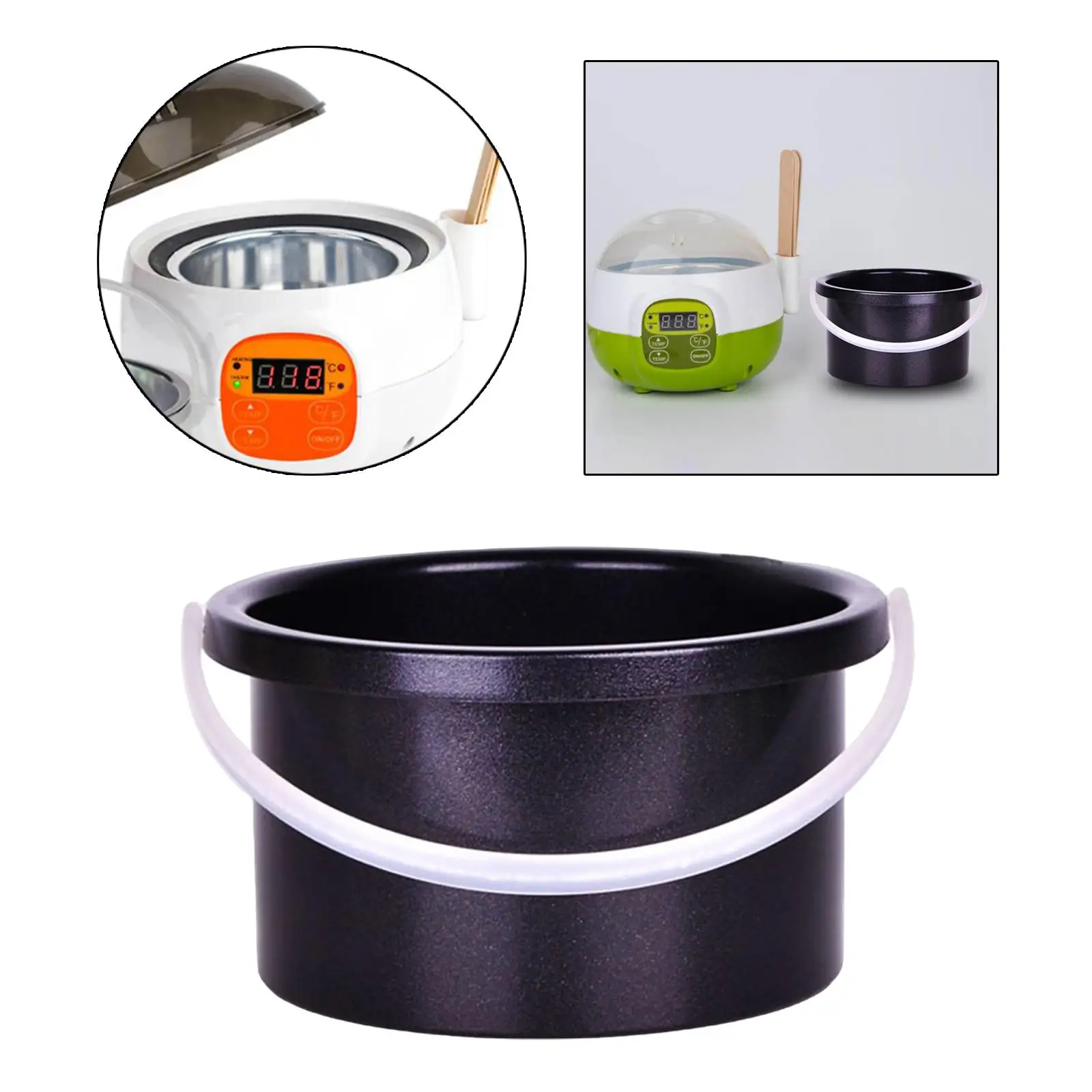 Pote interno de cera 105mm, pote de cera de parafina de substituição, aquecedor de cera para mulheres e homens