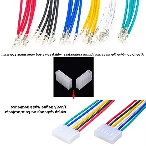 

Разъем MX с шагом 3,96 мм и предварительно обжимными проводами 20AWG, совместимый с корпусом Molex KK-156 MX 3,96 мм для электроники DIY