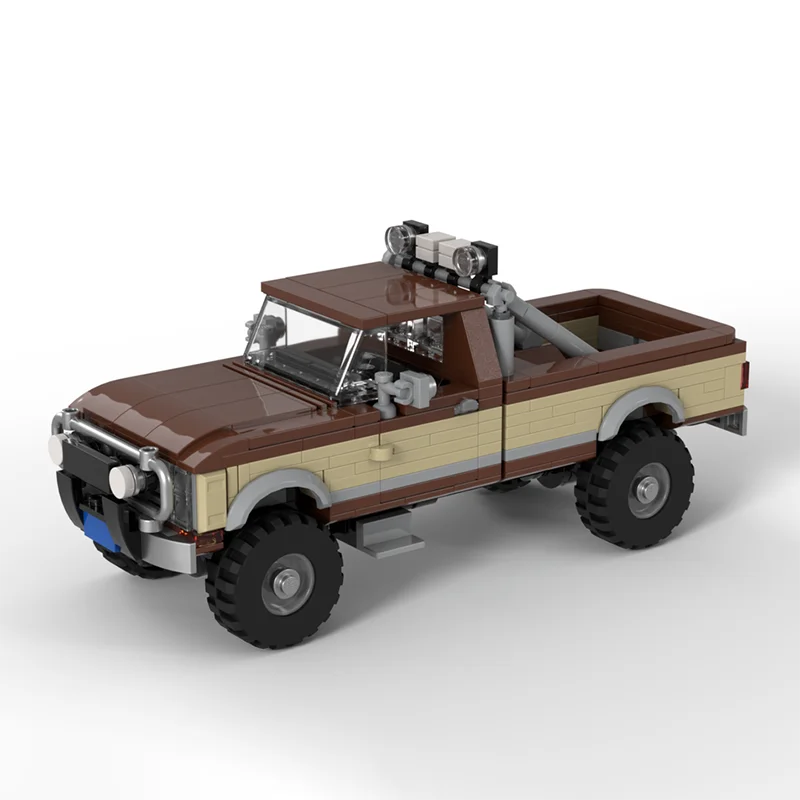 

Конструктор MOC The Fall Guy Pickup Speed Champion: Статическая модель классического автомобиля, гоночная техника, детская игрушка, подарок, технологичные строительные блоки