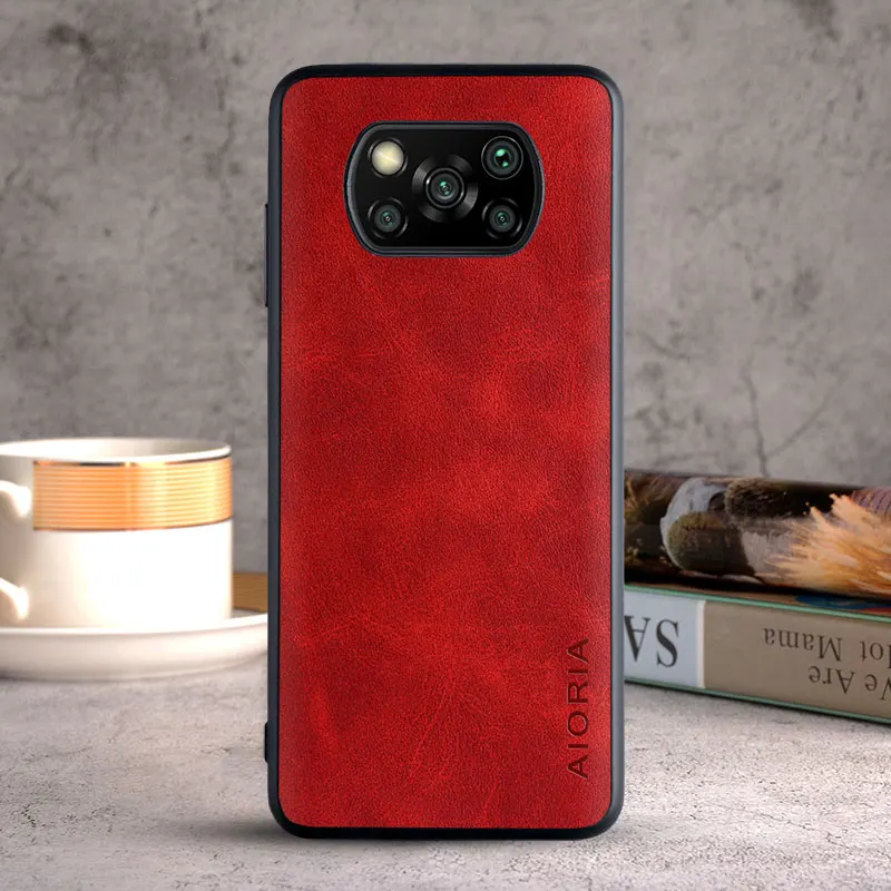 Phone Case for Xiaomi Poco X3 Pro NFC GT 5G coque Luxury Vintage leather Skin covers for xiaomi poco x3 pro case funda capa