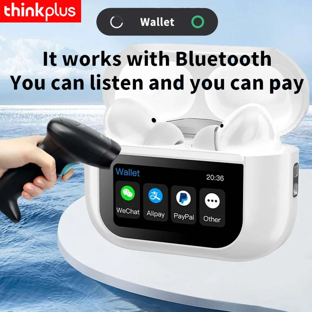 سماعات بلوتوث Thinkplus الأصلية التي تعمل باللمس سماعات بلوتوث لاسلكية ANC للحد من الضوضاء سماعات أذن لاسلكية مع ميكروفون #3