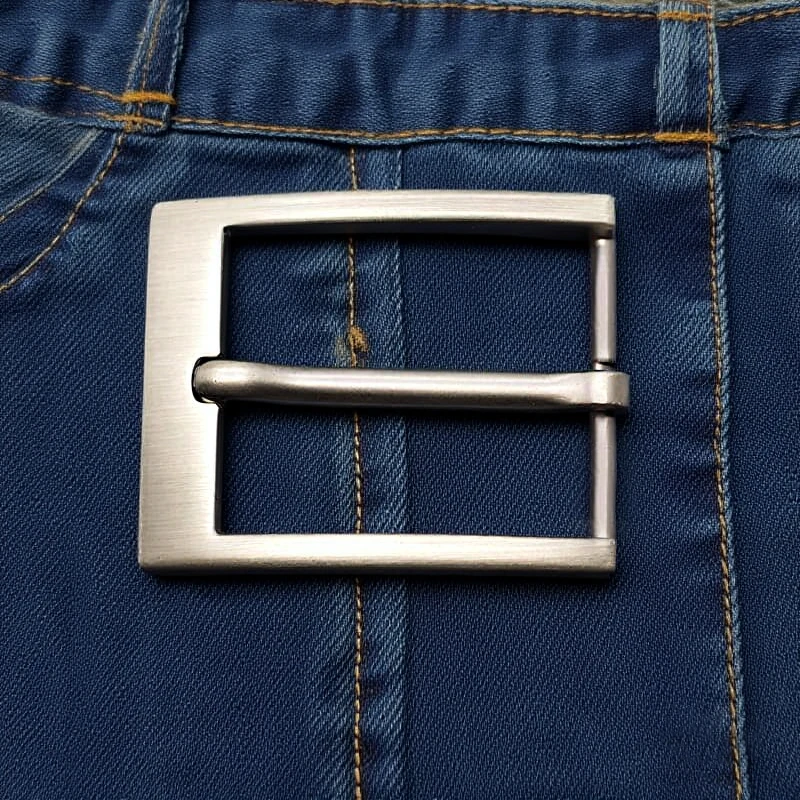 

Men 40mm Metal Pin Belt Buckle Waistband Head DIY Leather Craft Making Jeans Decor Hardware Accessories