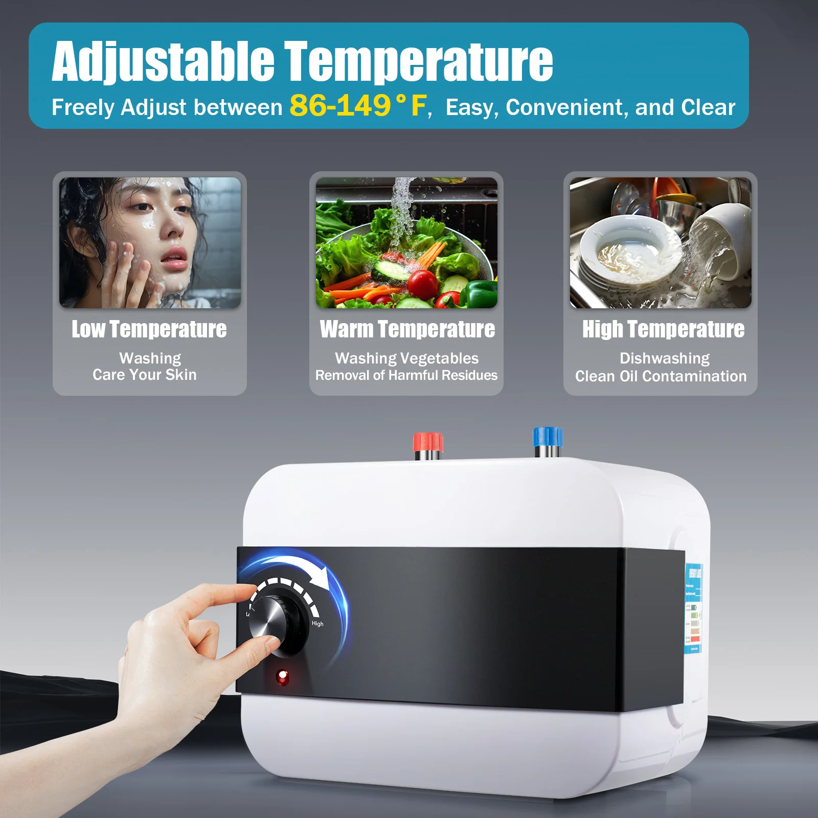 6L Instant Cooking Treasure Water Storage Household Electric Water Heater Hot Water Treasure Mini Quick Heating