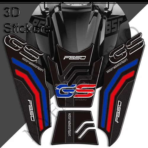 Para BMW F850GS F 850 GS F850 pegatinas calcomanías Protector almohadilla de depósito empuñaduras laterales Kit de aceite combustible de Gas carenado de rodilla guardabarros Deflector de viento