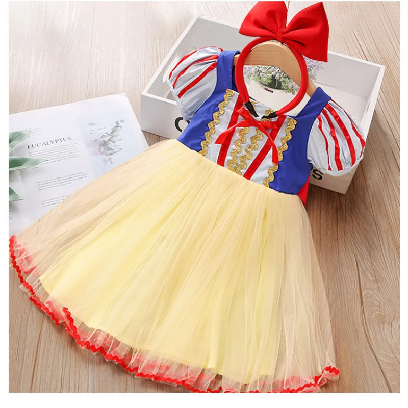 

Girls' Princess Stylish Mesh Dress Summer New Style Little Girl Performance Baby Dress Super Fairy