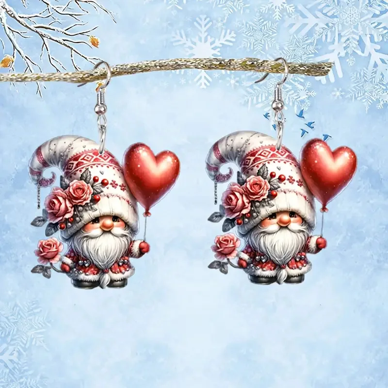 

Hot Sale Valentine's Day Limited Acrylic Earrings 2025 New Cute Elderly Love Earrings Jewelry Gifts