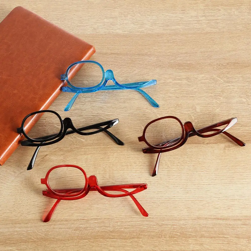 +1.00~+4.0 Diopter Vision Care Unilateral Single Frame Folding Reading Glasses Presbyopia Eyeglasses Makeup Glasses