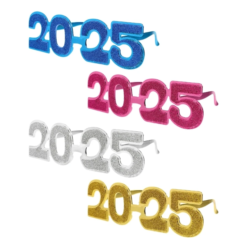 New Year's Eve Glasses Graduation 2025 Class Of 2025 Party Photo Props Supplies