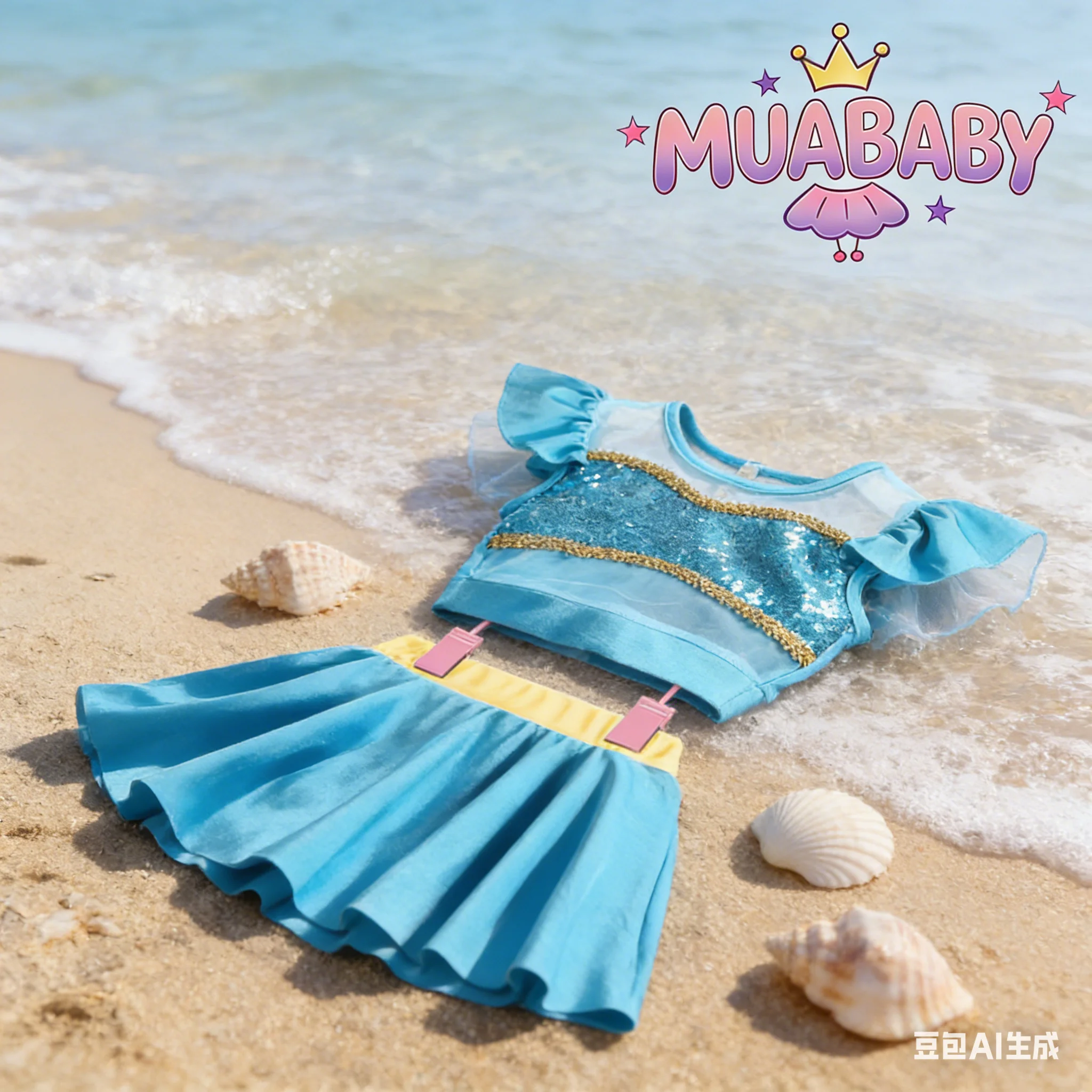 

Купальник Moana Mermaid для девочек, состоящий из 2 предметов, с цветочным принтом, летняя пляжная одежда, детская пляжная одежда в стиле принцессы для детей от 2 до 8 лет