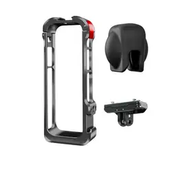 For Insta360 X4 Metal Frame Rabbit Cage Protective Case Magnetic Quick Release Protective Frame Sports Camera Accessories