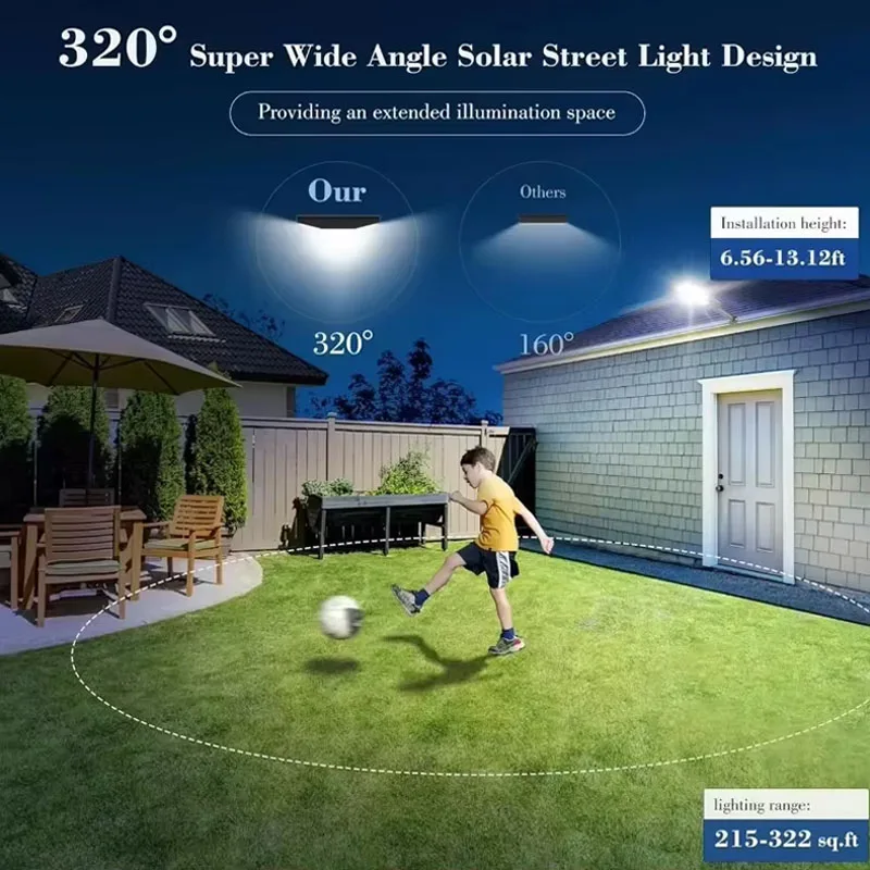 4000 واط/3000 واط/2000 واط LED أضواء الشمسية في الهواء الطلق التحكم عن بعد الشمسية مصباح محس حركة ضوء مقاوم للماء حديقة فناء مصباح الشارع #3