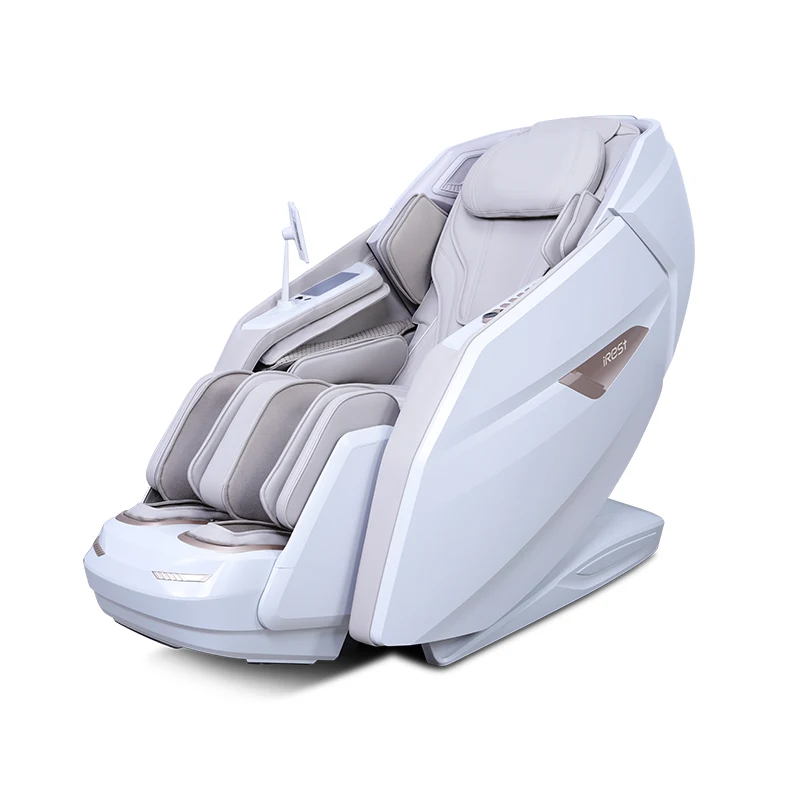 Luxury Customized Color Pu Leather Flexible Rail Full Body Zero Gravity 4d Heat Massage Chair