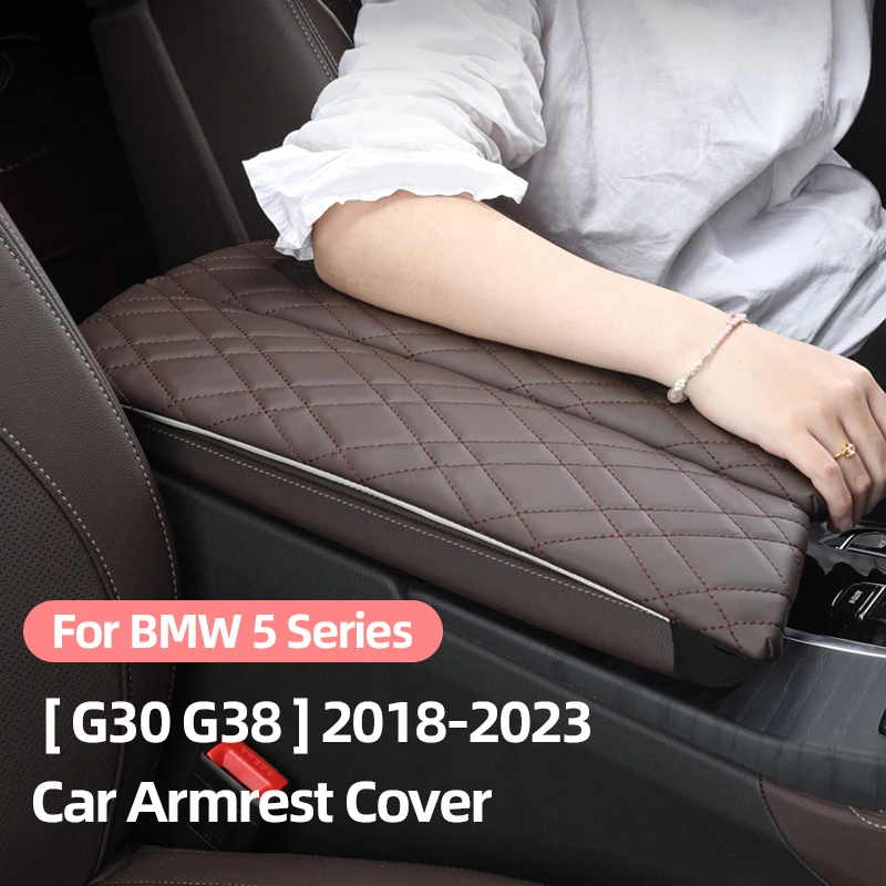 

Leather Center Console Armrest Protector Pad For BMW 3 5 Series G30 G38 G20 X3 G01Car Armrest Box Cover Auto Interior Accessorie