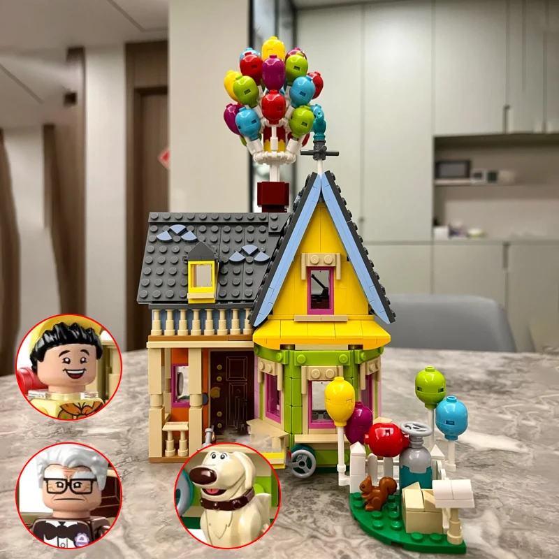 

2025 NEW Up Flying House Tour Figures Moc Contrution Building Blocks Bricks Toys Kid Birthday Christmas Gifts Compatible 43217