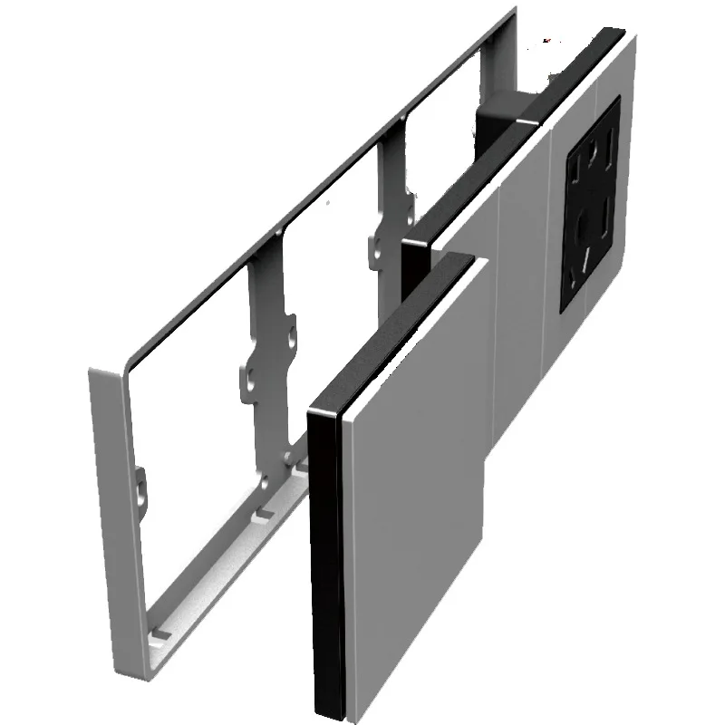

Touch panel switch, row of smart lights, switch Siamese wireless panel