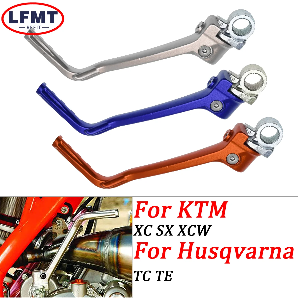 

For KTM 125 150 200 SX XC XCW SX125 SX150 XC150 XCW200 For Husqvarna TC125 TE125 Motocross Forged Kick Start Starter Lever Pedal