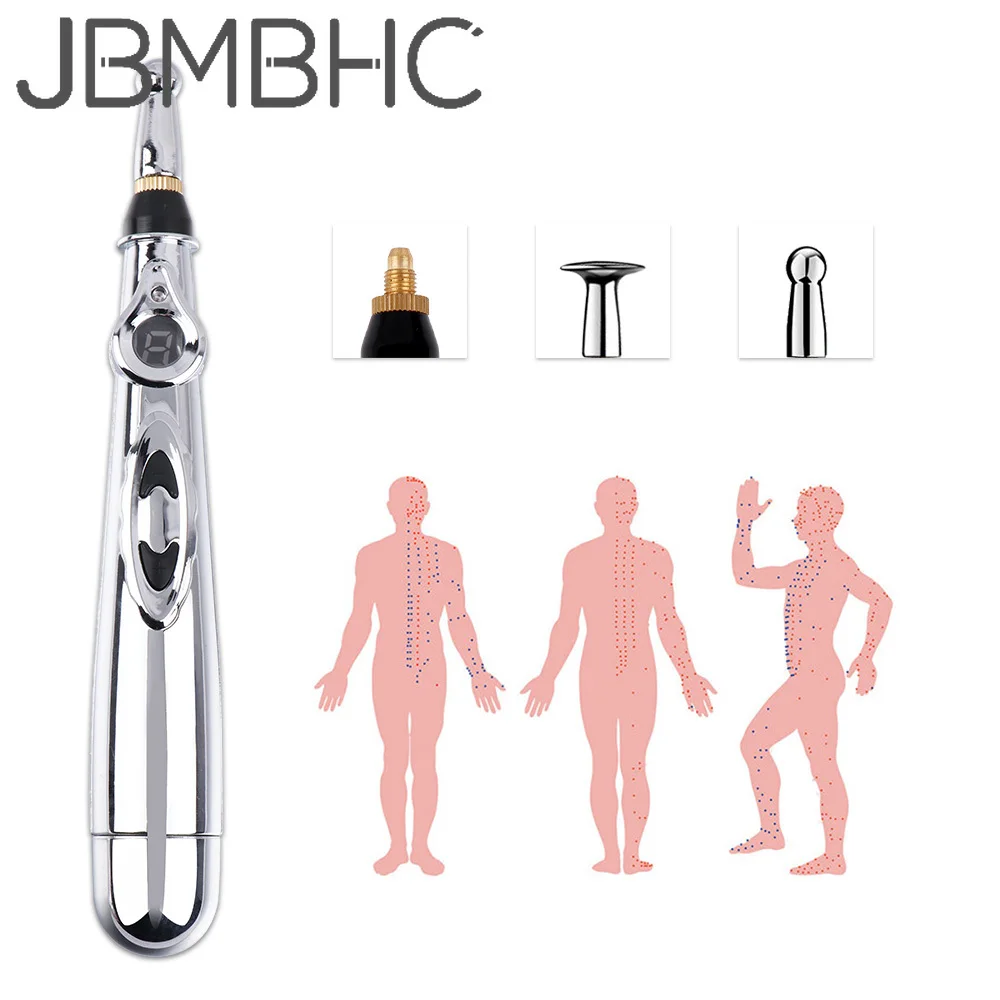 Electronic Acupuncture Pen Electric Massager Meridian Laser Pointer Physiotherapy Equipment Body Back Neck Foot Relaxing Massage