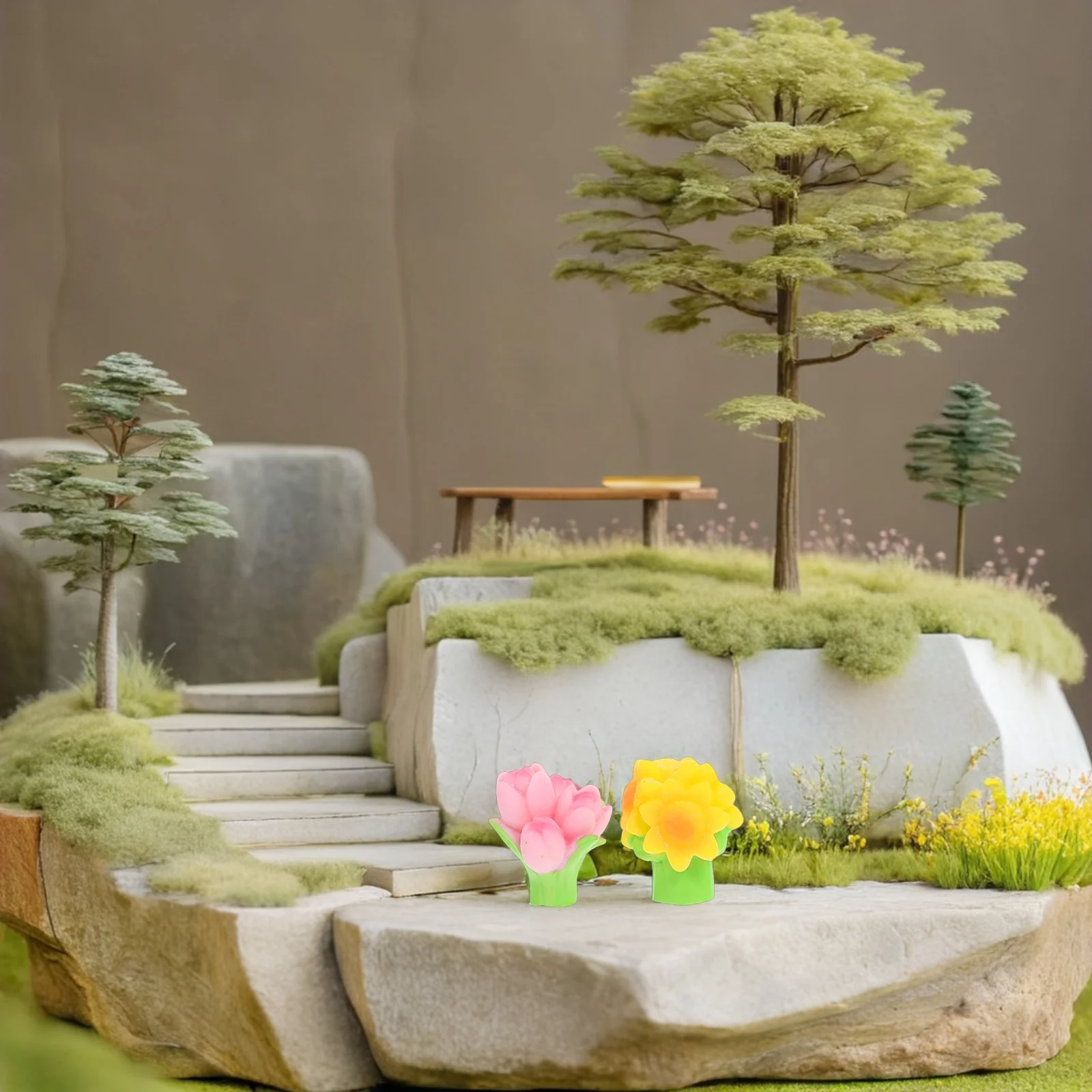 

Micro-landscape Cart Dollhouse Decoration Flowers Model Models Ornaments Accessories Miniature Garden