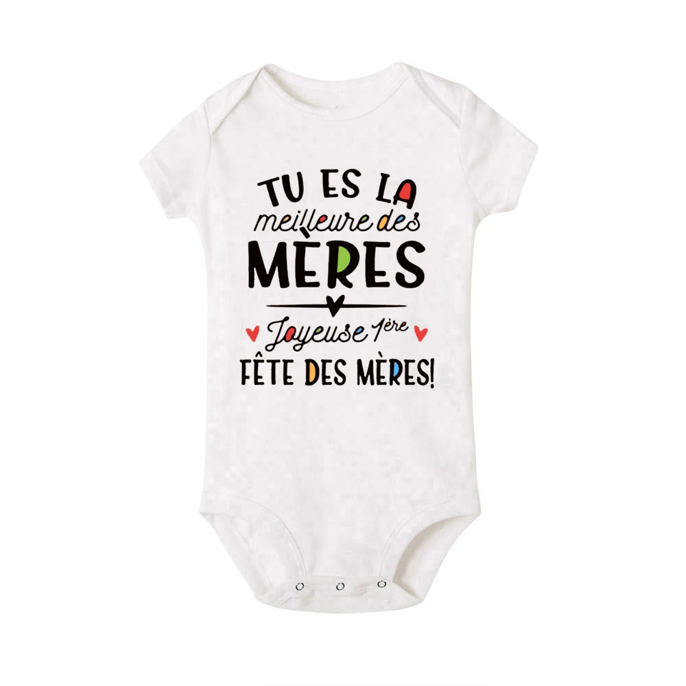 You Did A Great Job Mom Happy Mother's Day Printed Infant Jumpsuit First Mothers Day Baby Romper Newborn Short Sleeve Bodysuit