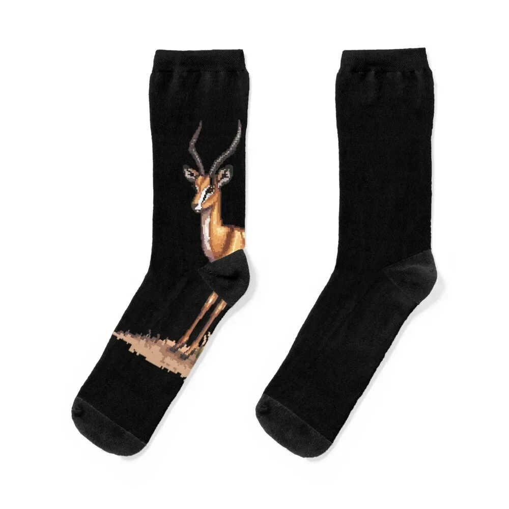 

Pixelated Gazelle Artistry Socks Sports hiking floor Socks Girl Men's