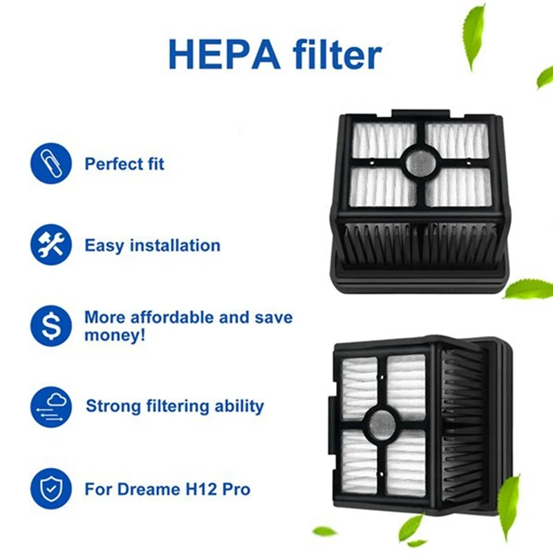 Piezas de aspiradora inalámbrica en seco y húmedo, accesorios para Dreame M13 Beta/H12PRO/ H12proplus, cepillo de rodillo, filtro Hepa