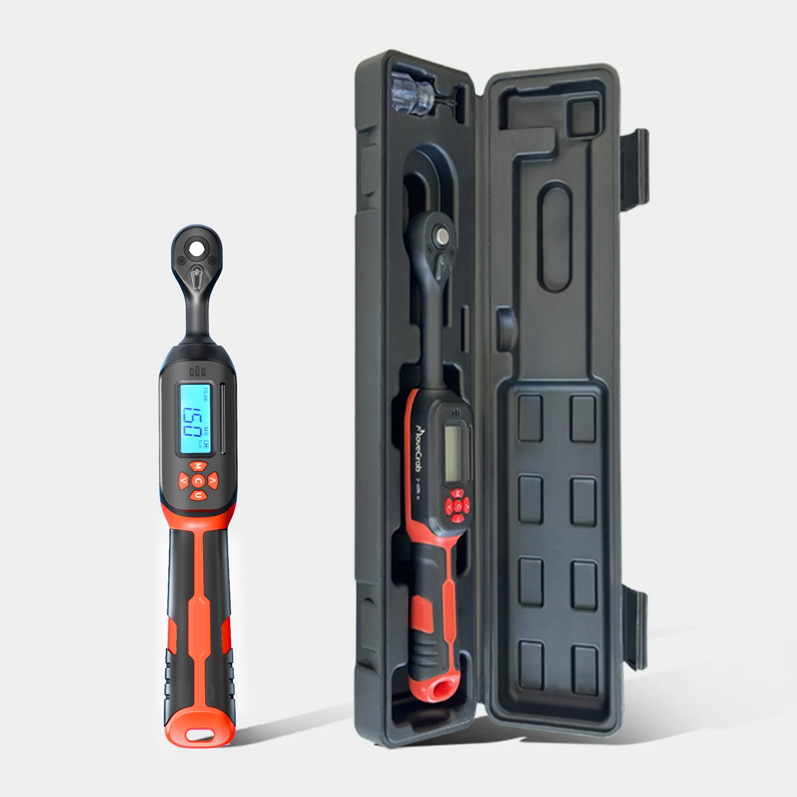 مفتاح عزم الدوران الرقمي MOVECRAB 1-340N.m 2% الدقة المسبقة وتنبيهات LED/الجرس للدراجات النارية أداة ميكانيكية للسيارات