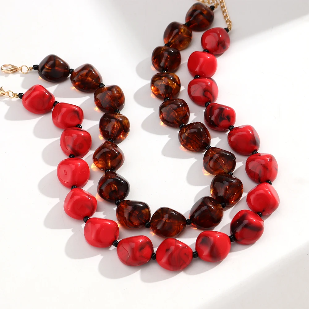 Colar Choker Boho com Contas G - Resin Bangle Bracelet avaliação e preço