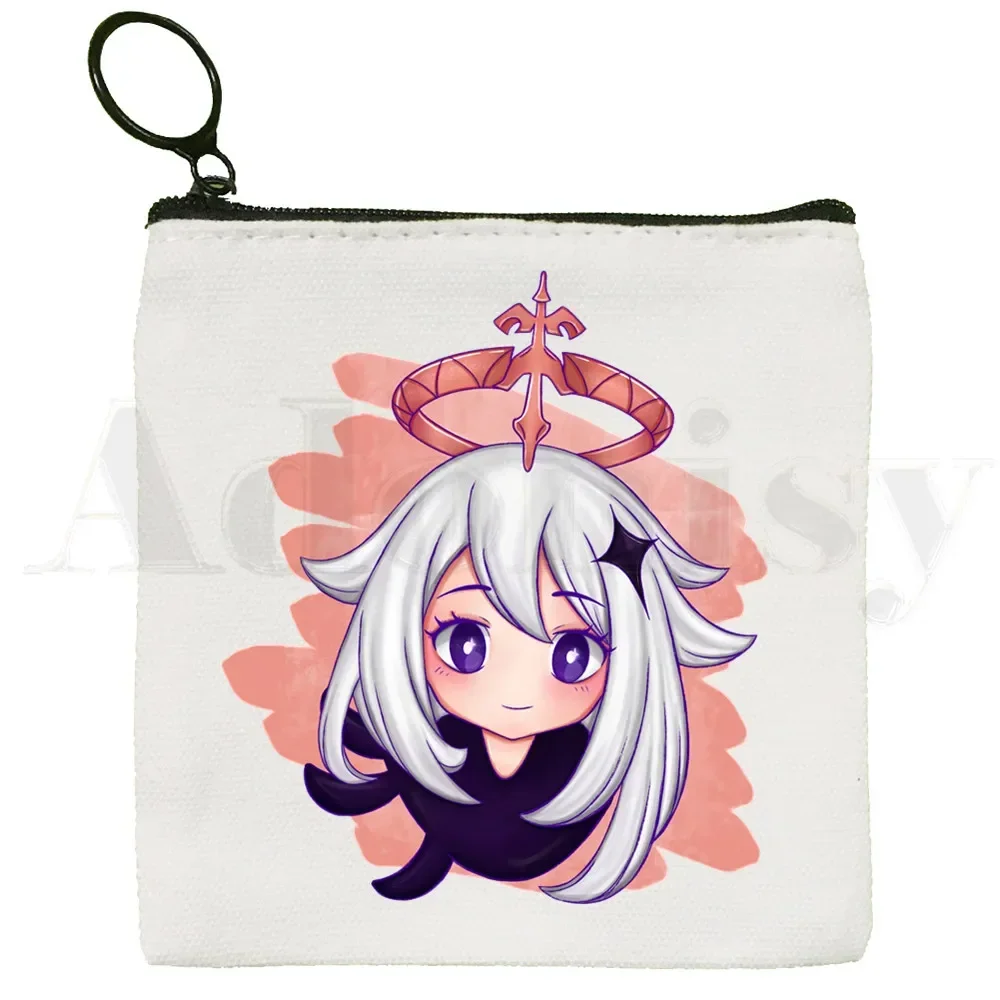 

Genshin Impact Casual Graphic Harajuku Funny Bag Coin Purse Storage Small Card Key Coin Clutch Zipper Key Bag