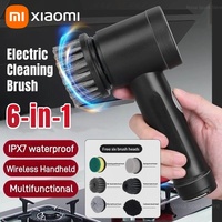 Xiaomi Wireless Electric 6in1 Cleaning Brush High Power Kitchen Home Multi-function Toilet Replacement Head Portable Clean Brush