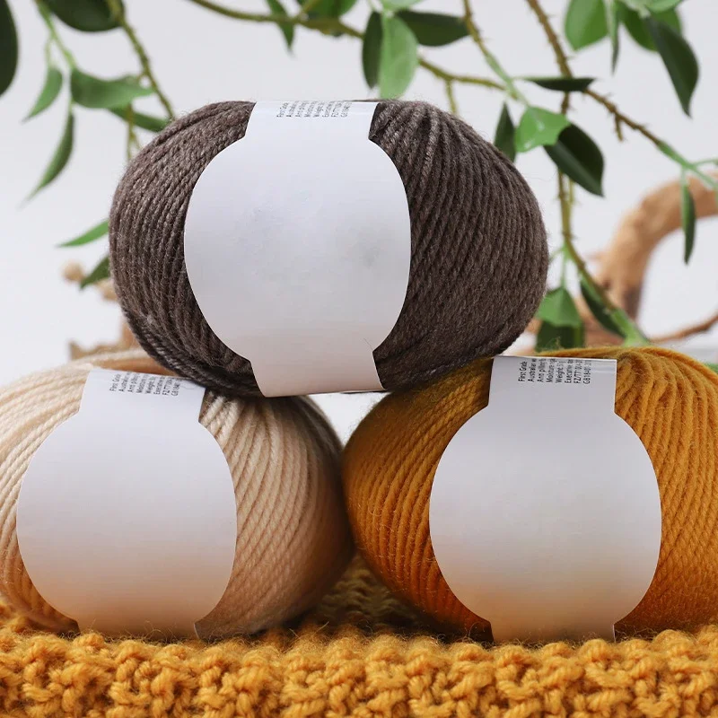 10PCS Undyed Natural  Organic Mongolian 100% Yak Wool Yarn For Hand knitting Crochet DIY Soft For Fashion Garments Baby Clothes