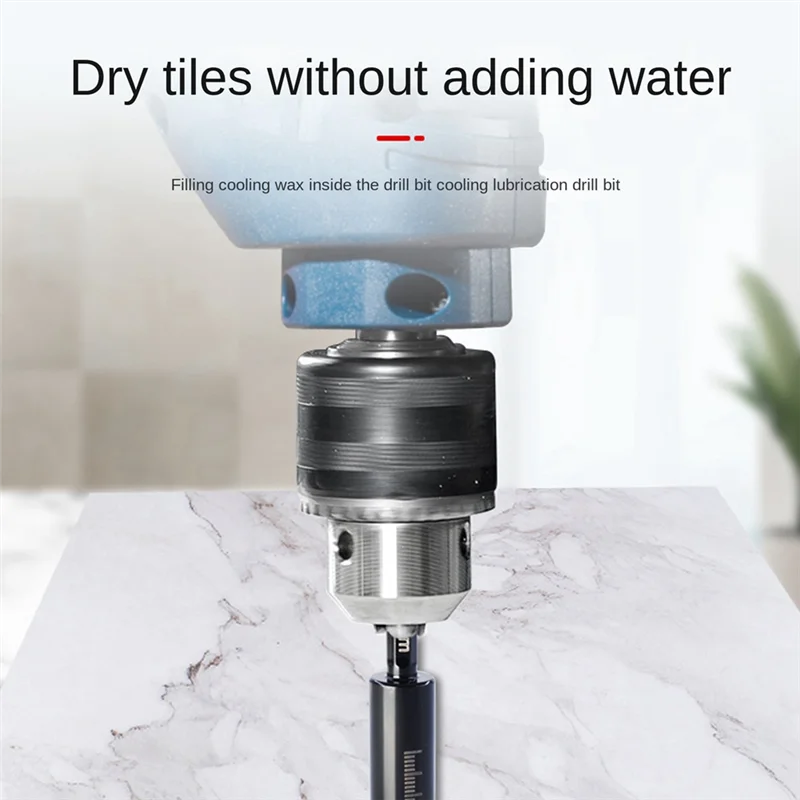 ABHZ-6 PCS Diamond Drill Bit Set Brazed Hole Opener Black Metal  Tile Concrete Marble Glass Reaming Diamond Dry Drilling