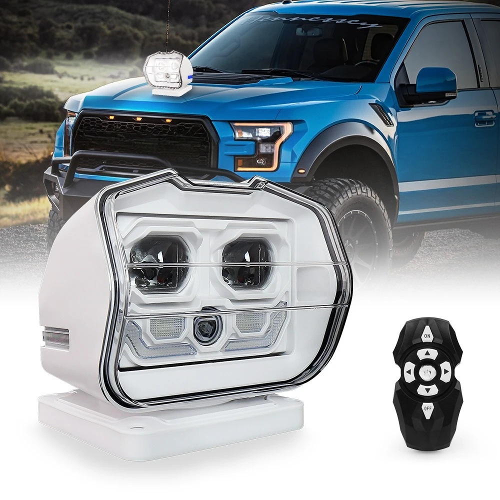 New outdoor vehicle searchlight Off-road modified ceiling light with laser cannon search function LED remote control light