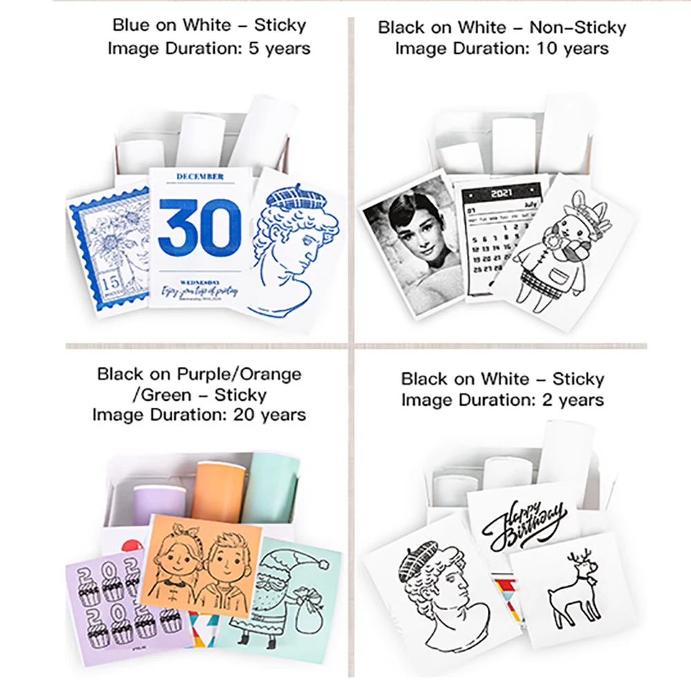 Термобумага Phomemo T02 для мини-принтера, 53 мм