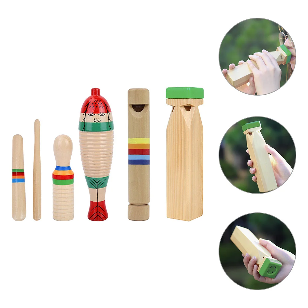 

's Early Education Musical Instruments Percussion Preschool Wood