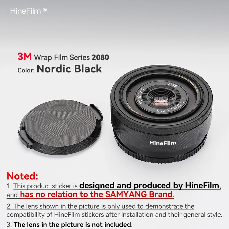 Customized Skin for Samyang RS AF32F2.8 FE Mount Lens Wrap Cover For Samyang RS AF28 F3.5 Lens Decal Skin AF21 F3.5 Lens Sticker