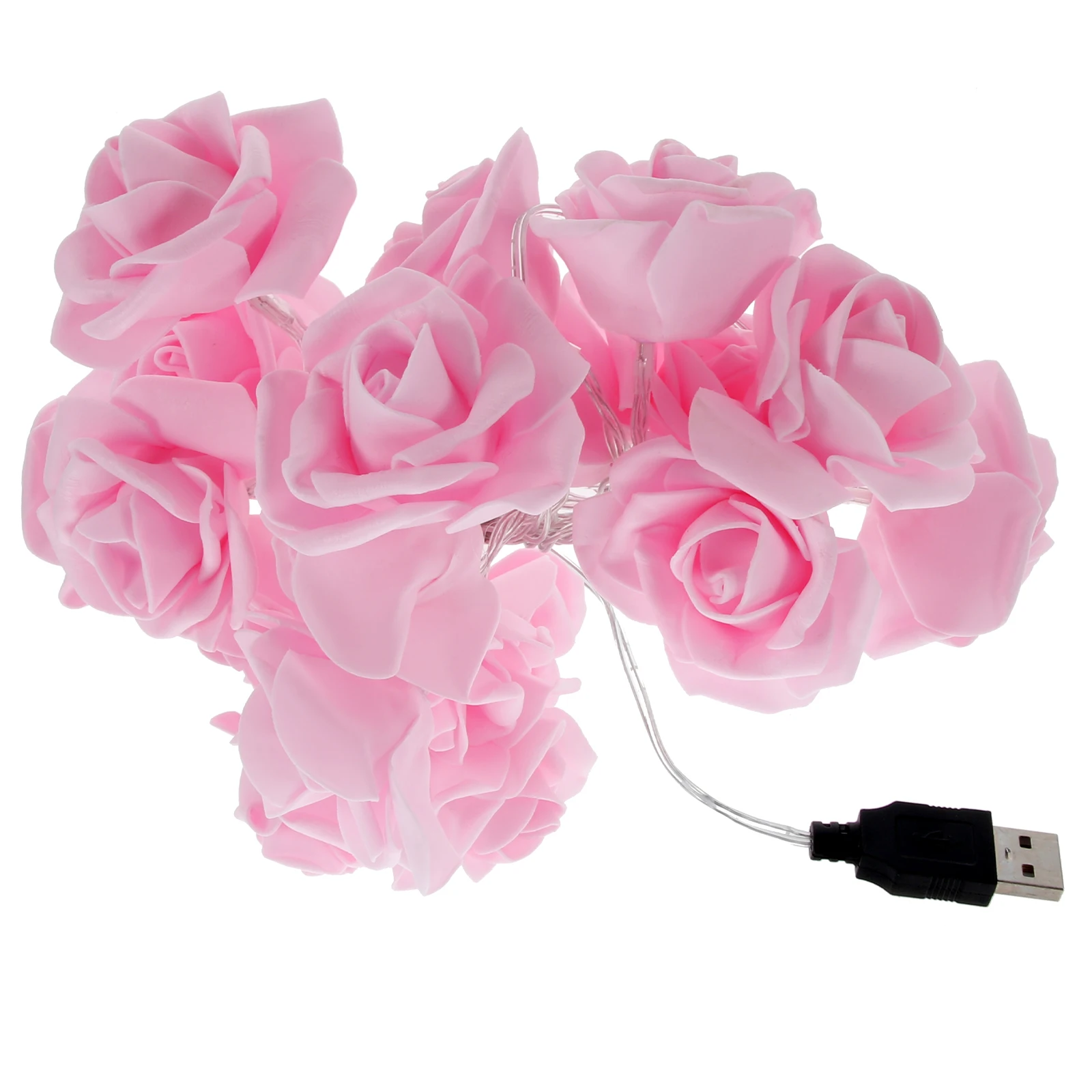 

Rose String Cute Fairy Rose String Light Christmas Decor Flower LED Plastic Night Holiday Party DIY Decoration