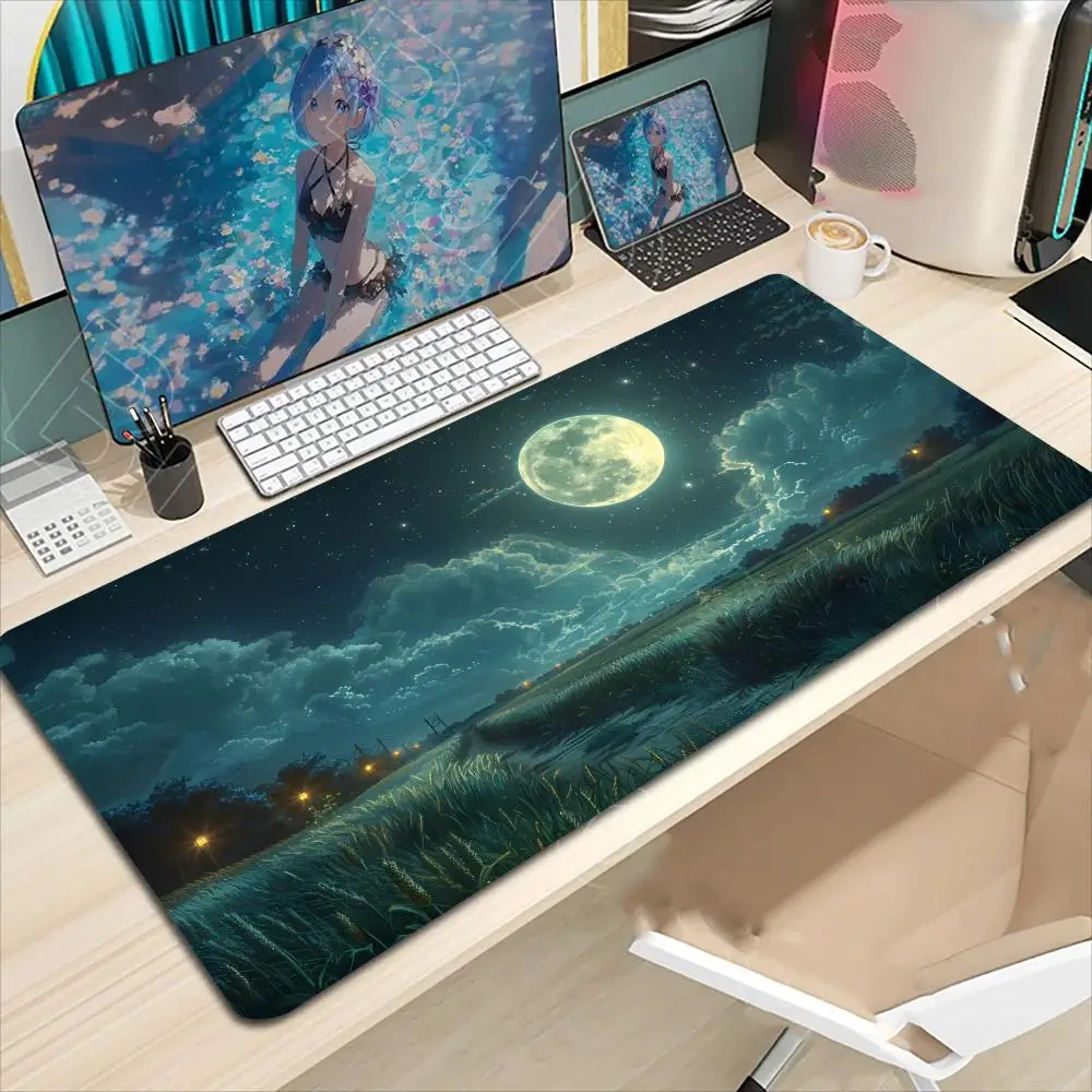 

nature and landscape Mouse Pad Large Computer Office Game Table Mats Rubber Anti-slip Gaming Keyboard Mousepads Long Desk Pads