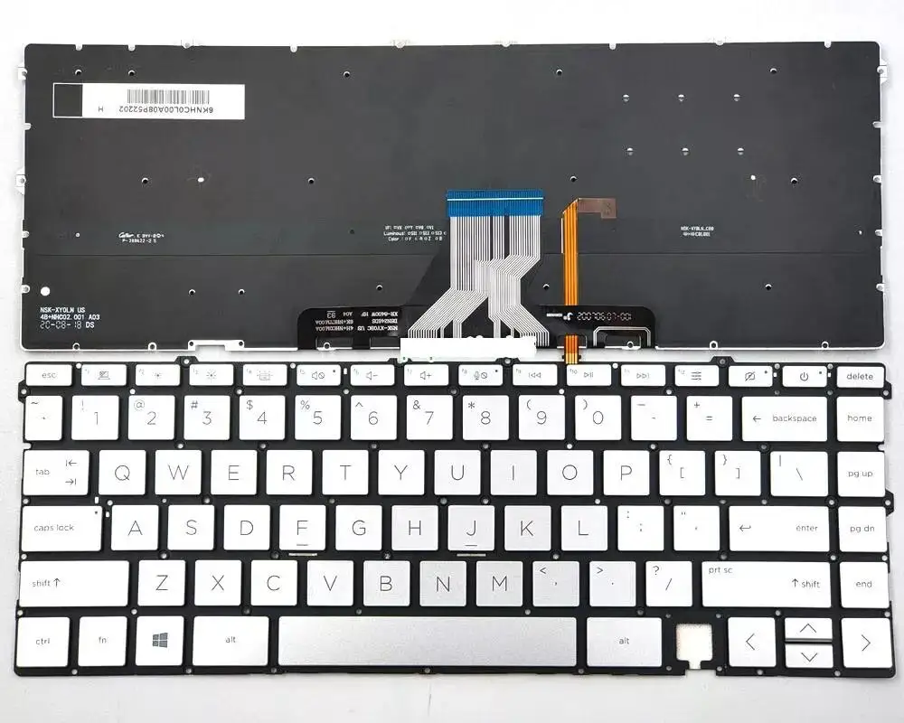 

NEW For HP Envy 15M-EU 15-ES 15M-EU0013DX 15M-ES 15M-ES1023DX Keyboard US Backlit15m-es0023dx US Keyboard Backlit Silver
