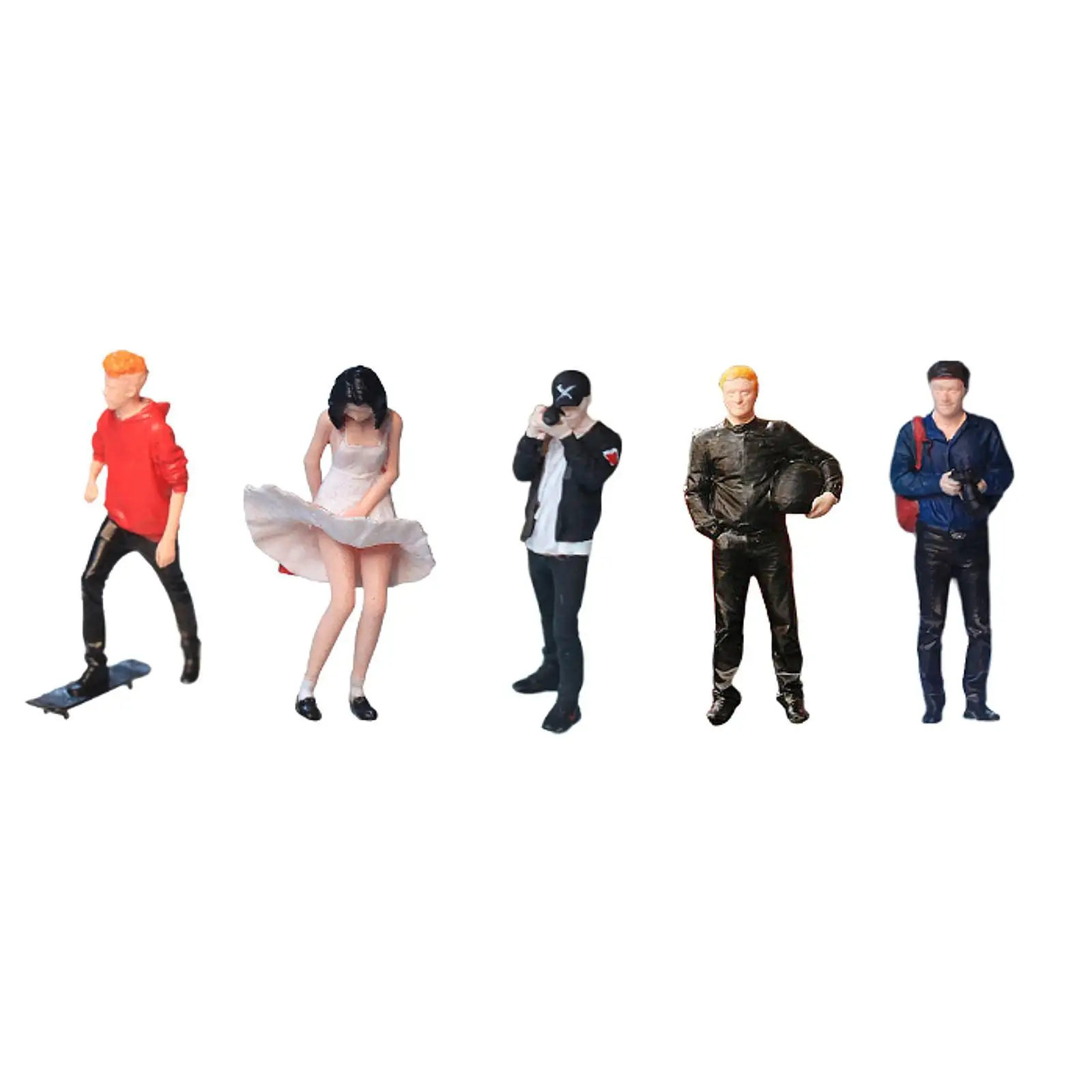 Diorama – figurine élégante en résine, aménagement de scène, décor de bureau, petit jouet de paysage, personnage Miniature pour cadeau, accessoire pour maison de poupée, 1:64