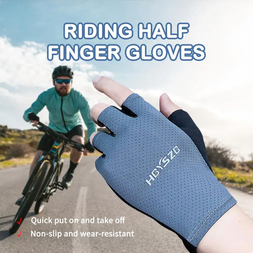 

Cycling Gloves For Men Women Anti-slip Anti-sweat Bicycle Fitness Outdoor Sports Half Finger Gloves Breathable Riding Gloves