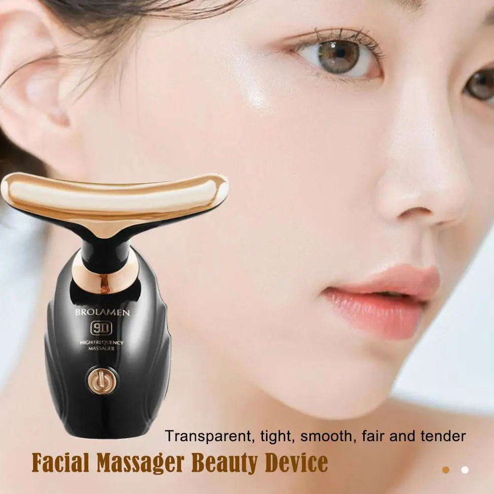 Ultrasonic Pulse Current Neck Beauty Instrument Fade Facial Lines Firming Restore Fine Elasticity Massager Skin Lifting Bea B1L9