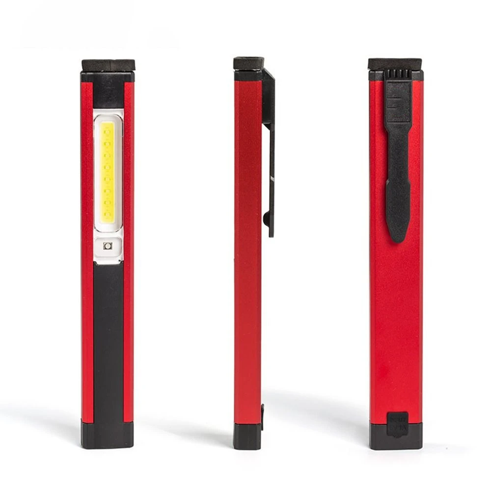 Ma Magneticgnetic Powerful Work Light Red / White Light Multi-purpose COB LED Flashlight USB Rechargeable 5-speed Repair Light