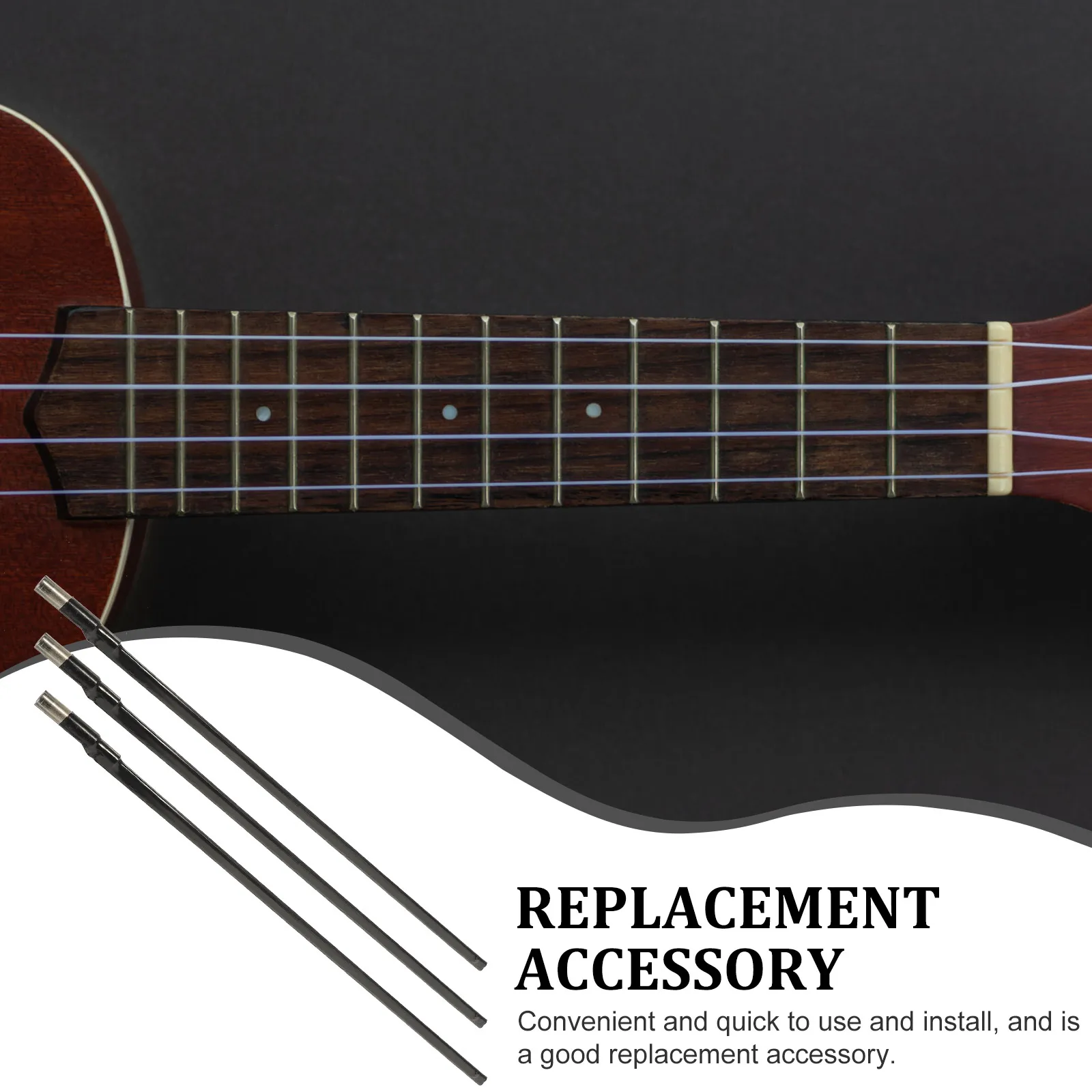 

3pcs Truss Rods Durable Iron Electric Base Replacement Accessory Guitar Parts Replacement Accessories Neck Components