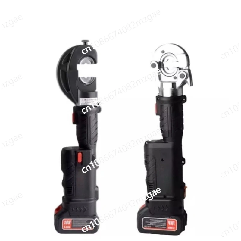 

Portable cable terminal battery crimping tool, handheld straight handle electro-hydraulic fixture