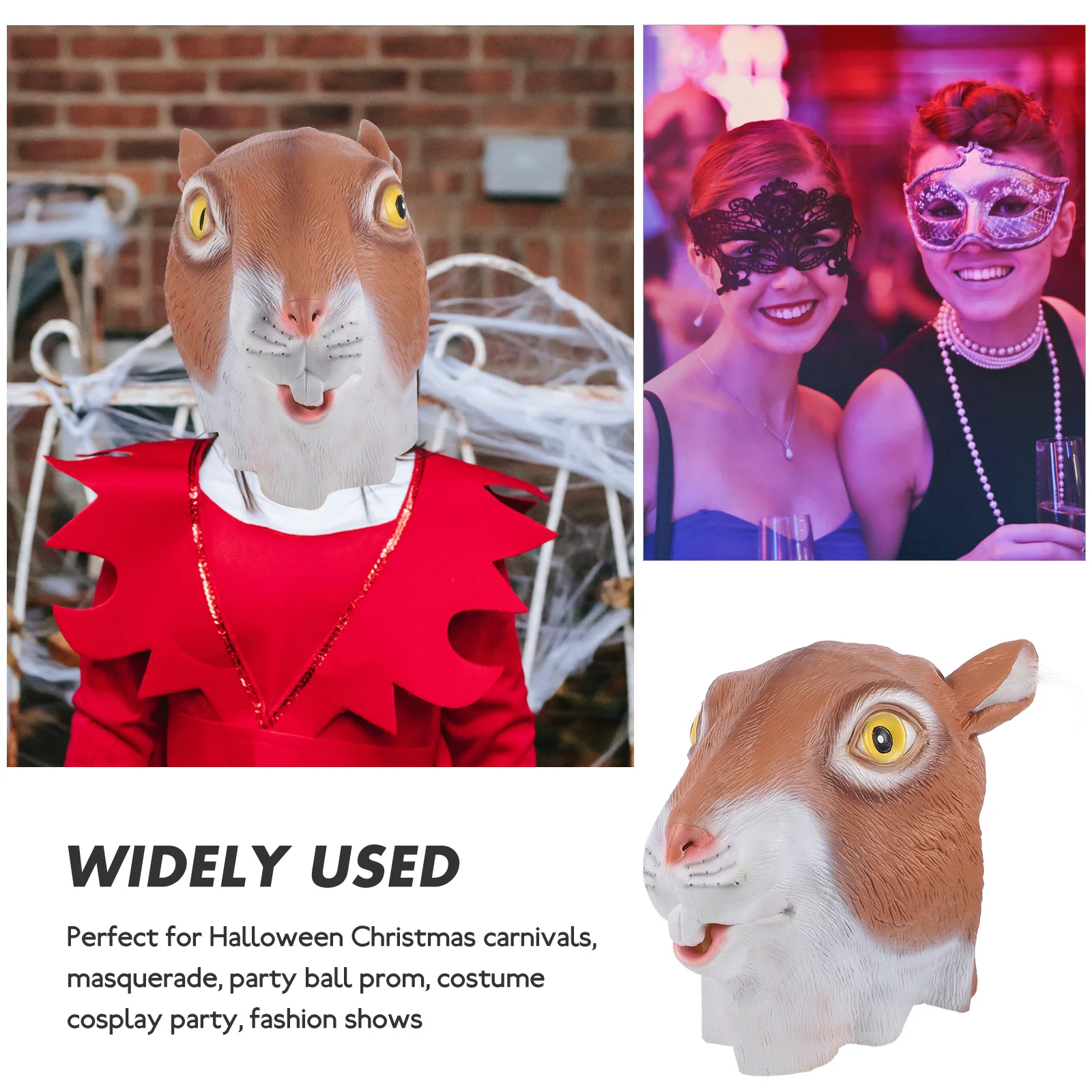 

animal head mask squirrel mask mask for Halloween party Halloween Costume Mask