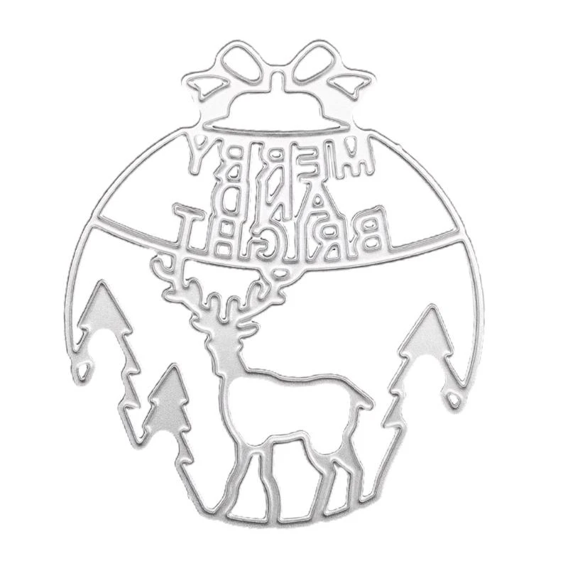 

Creative Christmas Cutting Die Stencil Decorative Embossing Cutting Stencil for DIY Christmas Cards Scrapbooking high quality