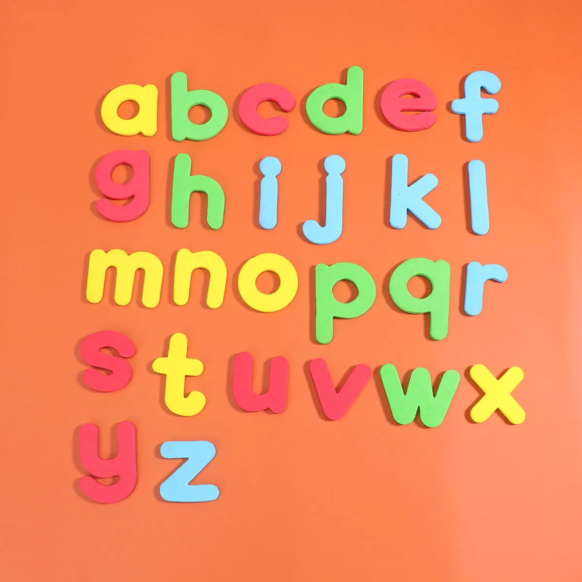 Autocollants magnétiques pour réfrigérateur, 2 ensembles, Alphabet Eva, lettres anglaises colorées éducatives, faciles à appliquer, sans résidus