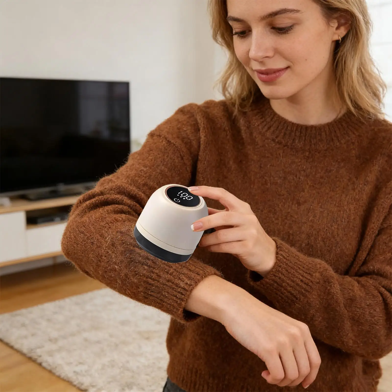 

Lint Remover for Clothing Electric Fuzz Pellet Remover LED Display Rechargeable for Clothes Portable Fabric Shaver Fluff Remover