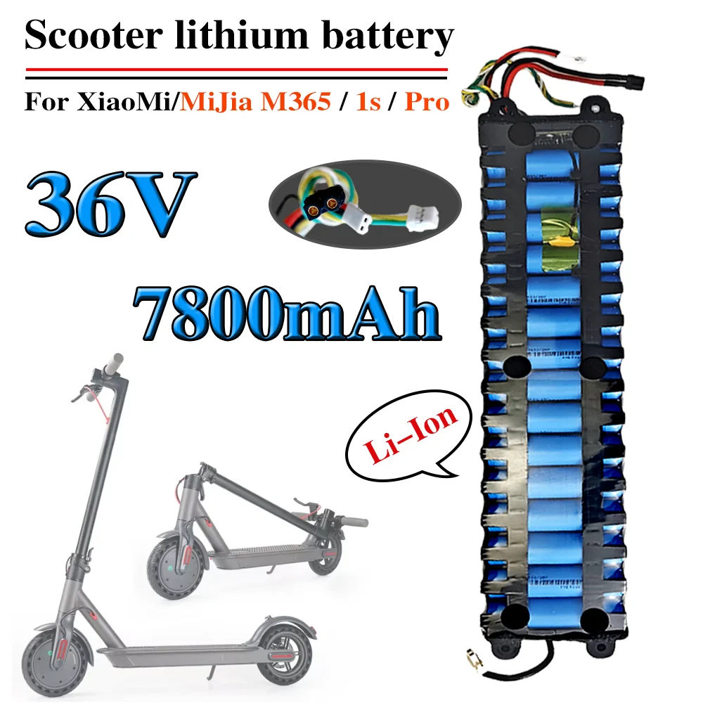 

Li-ion Battery 36V 7800mAh Suitable For MiJia M365 Scooter Batterypack, Electric Scooter, Waterproof Bluetooth Communication